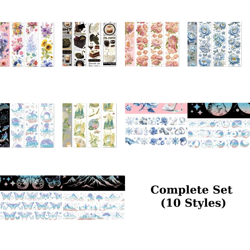 To The Mountains And The Sea Series Scrapbook Tape Self-Adhesive Journal Decor