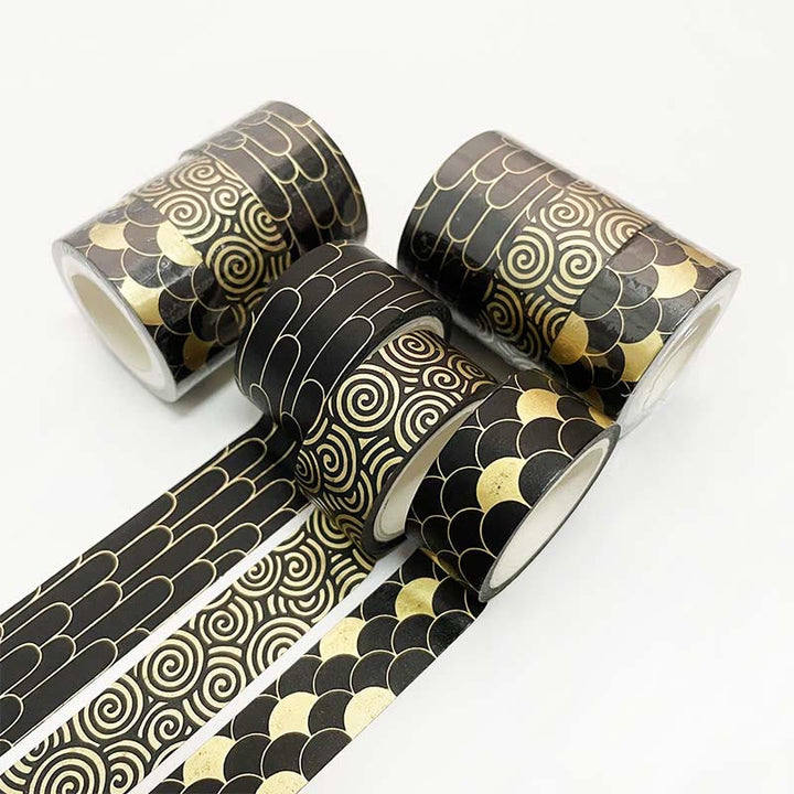 3Pcs Gilting Texture Tape Set Marble Foil Print Washi Tape