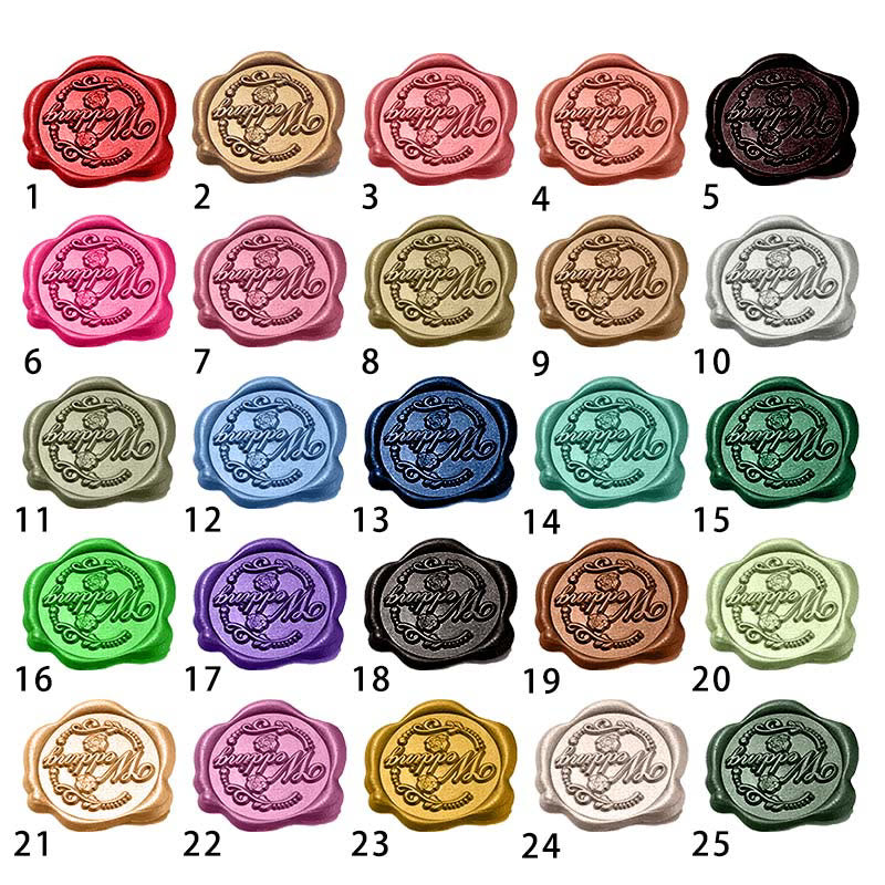 10pcs Wedding Wax Seal Stamp Sticker For Envelope