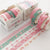 5 Rolls Simple Washi Tape Set Paper Decorative Adhesive Tape