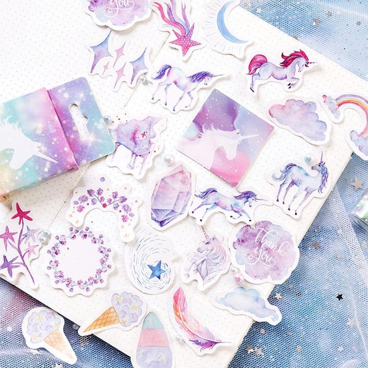 46pcs Lucky Unicorn Series Sticker For DIY Journal Decor