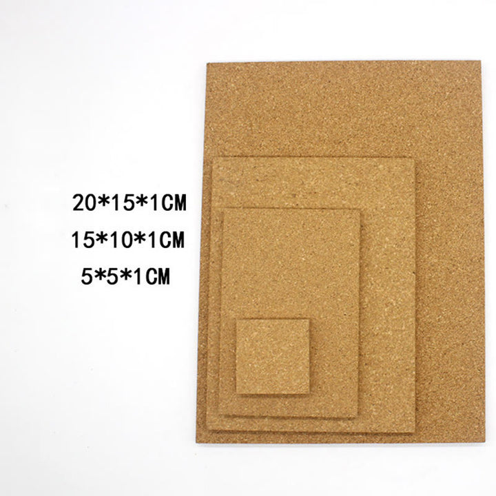 DIY Easy Cut Rectangle Cork Sheet For Craft Card