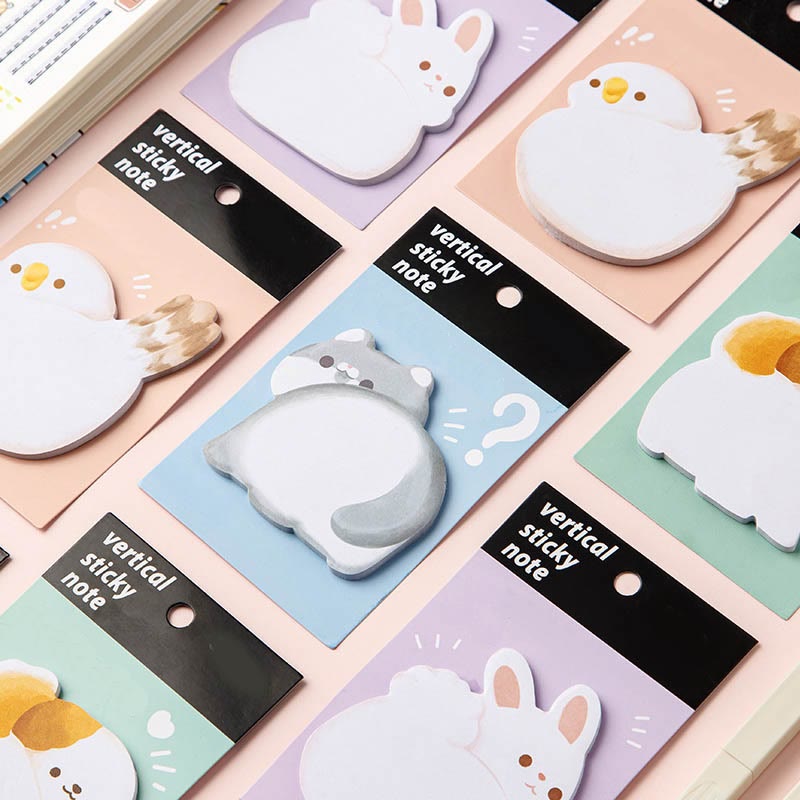 Cute Animal Butt Series Notes Marker Memo Student Gifts