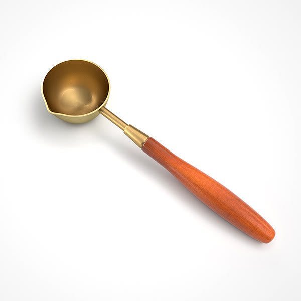 Wooden Metal Vintage Melting Spoon For Sealing Stamp