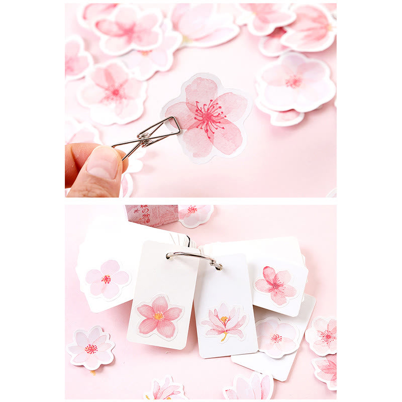 45pcs Cherry Blossom Petal Sticker For Journal Decor