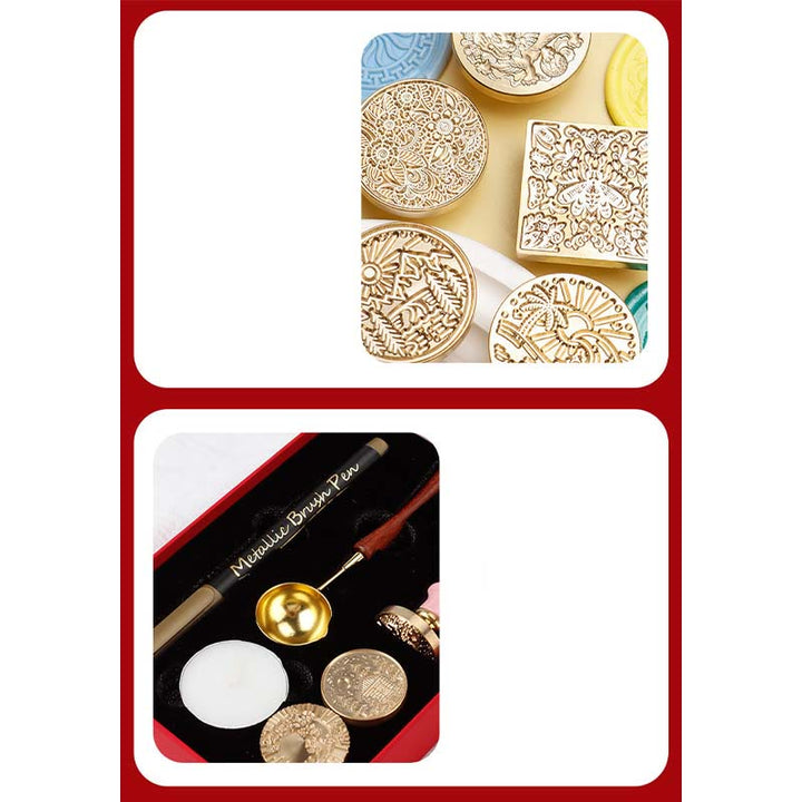 Classic European Series Wax Seal Stamps Tools Gift Set