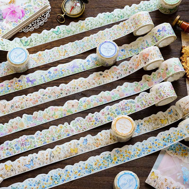 Flowers Ripple Breeze Series Washi Tape Decorative Scrapbook Tape