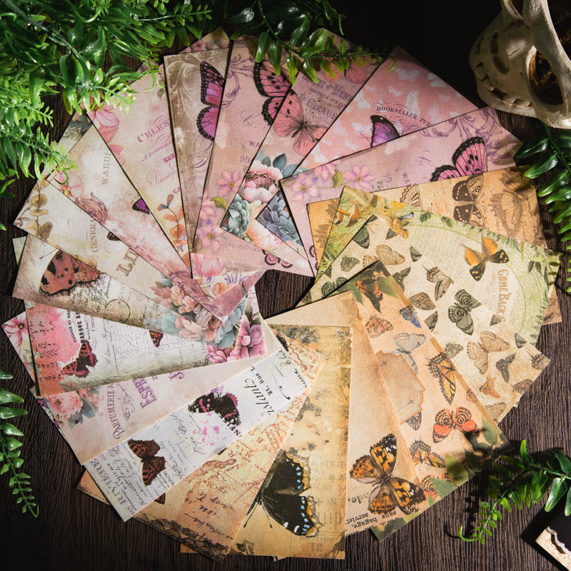 Butterfly Blooming Series Paper Decorative Journaling Paper