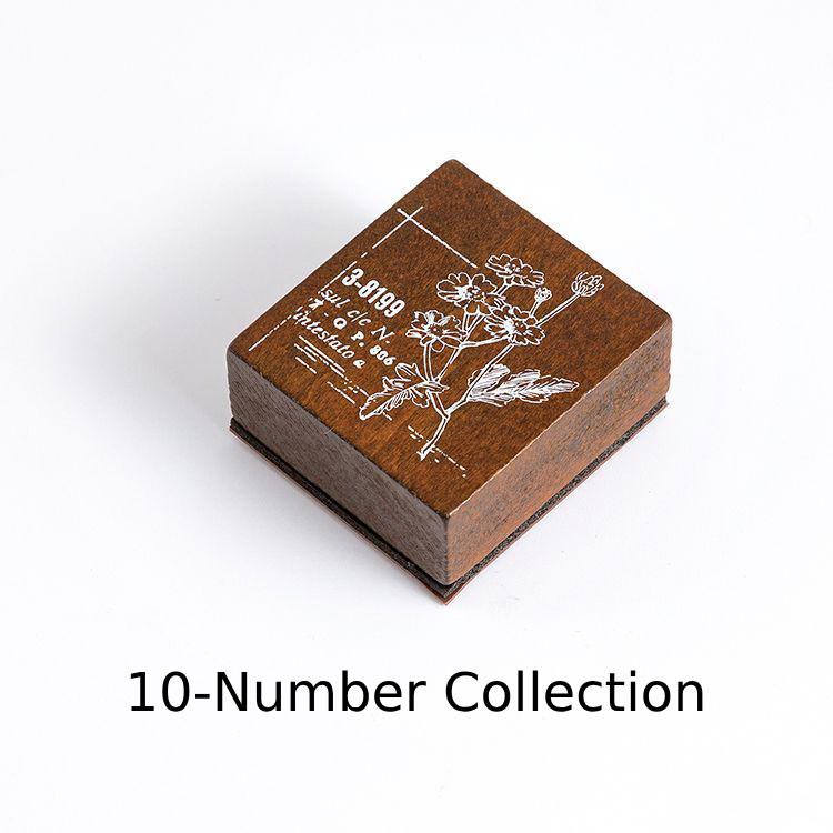 Retro Time Story Rubber Stamps 12 Styles Postage Plants Butterfly Saying Stamps