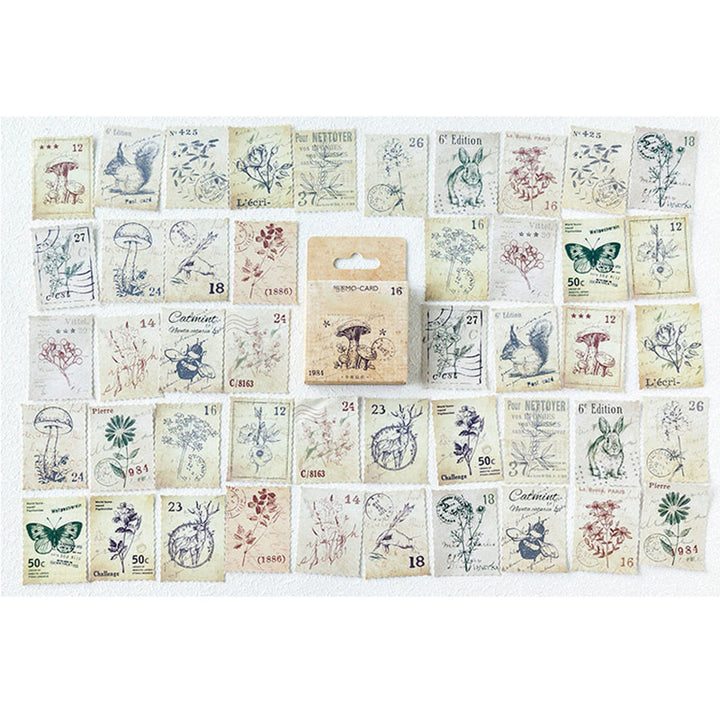 46pcs Forest Post Office Series Sticker For Journal Decor