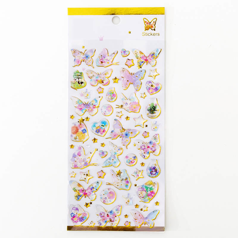 Dreamy Starry Series Crystal Epoxy Sticker For Journal Decor