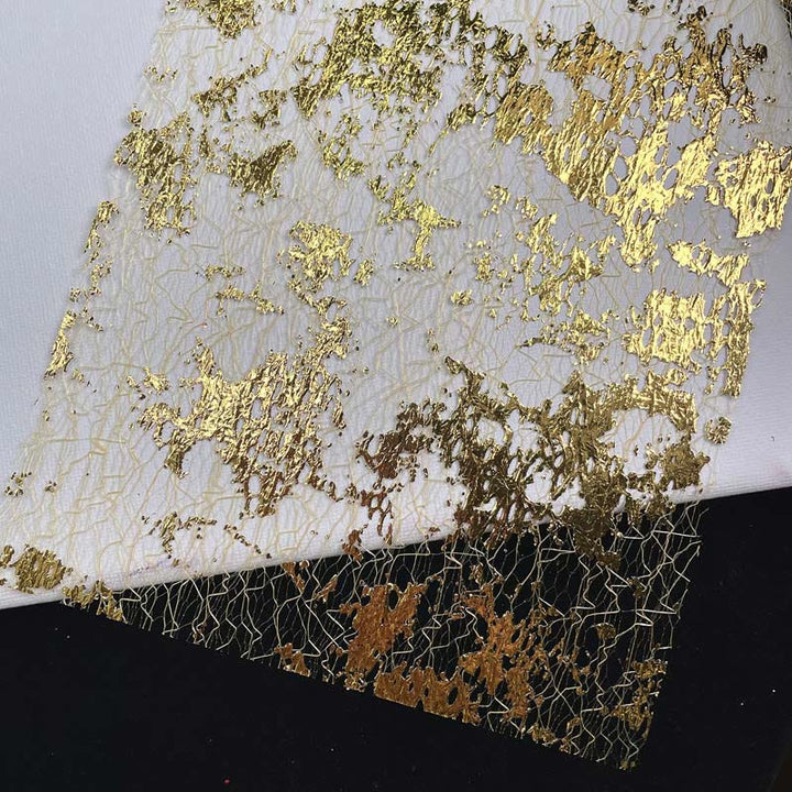 13pcs Gold Silver Foil Mesh Material Paper Decorative Journaling Paper