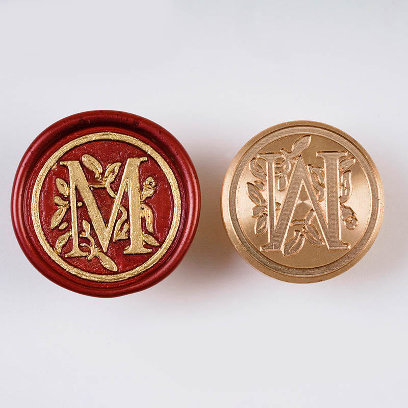 Floral Capital Letter Series Seal Wax Stamp Decorative Gift