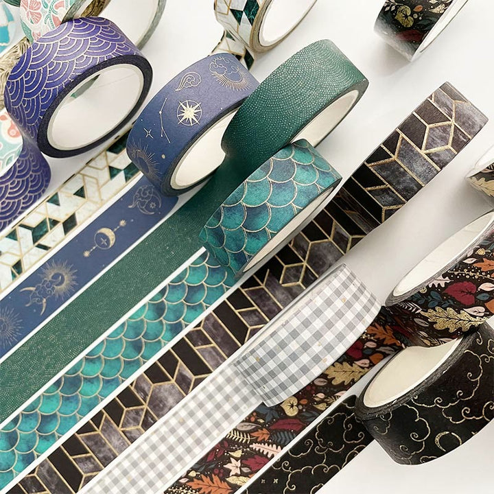 7M Vintage Pattern Hot Stamping Washi Tape Decorative Tape