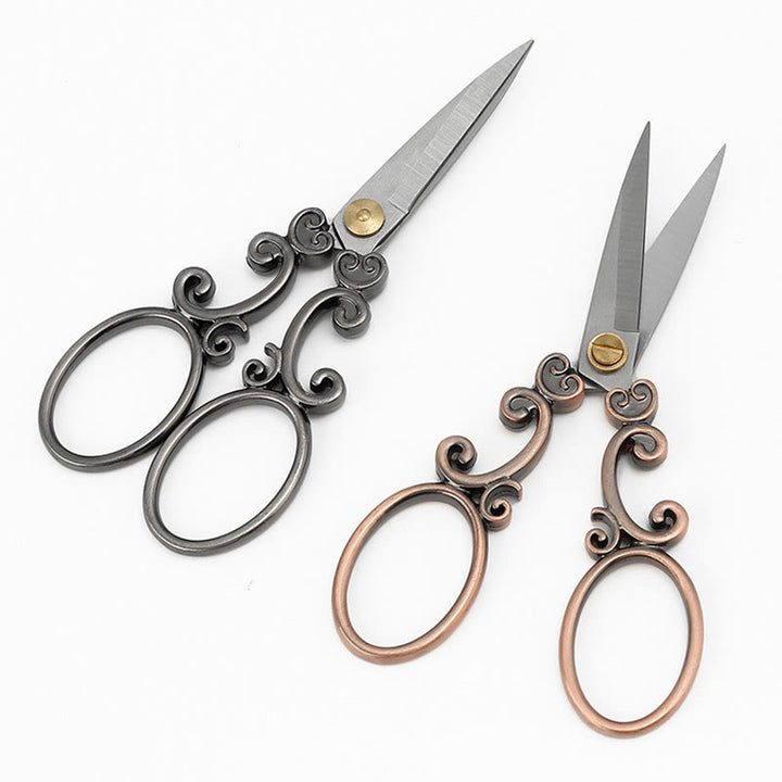 Vintage Lace Shape Scissors Stainless Steel Tools For Crafts