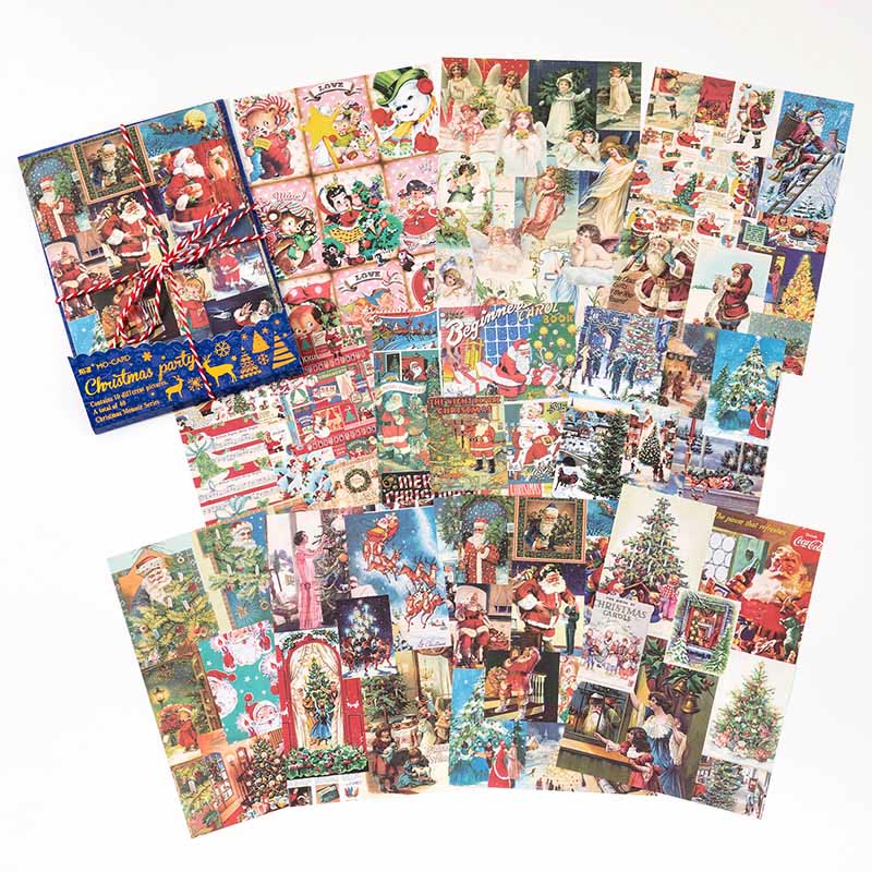 Vintage Paper Decorative Christmas Memory Scrapbook Journaling Backing Paper