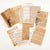 Vintage Paper Set Decorative Hand Writing Letter Journaling Backing Paper