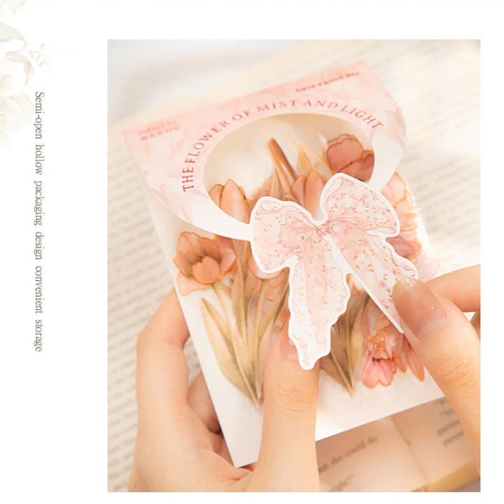 Flower Of Mist Series Sticker For DIY Journal Decor