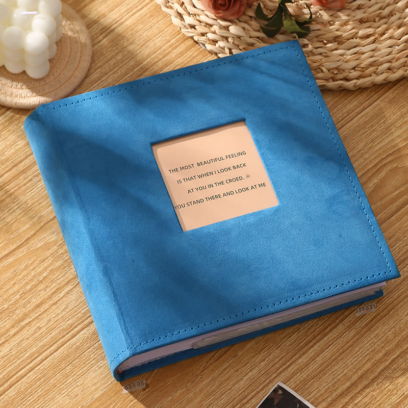 Interstitial Family Photo Album With Writable Inside Pages