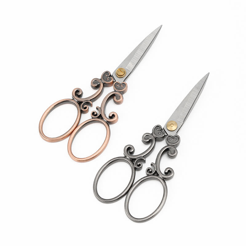 Vintage Lace Shape Scissors Stainless Steel Tools For Crafts