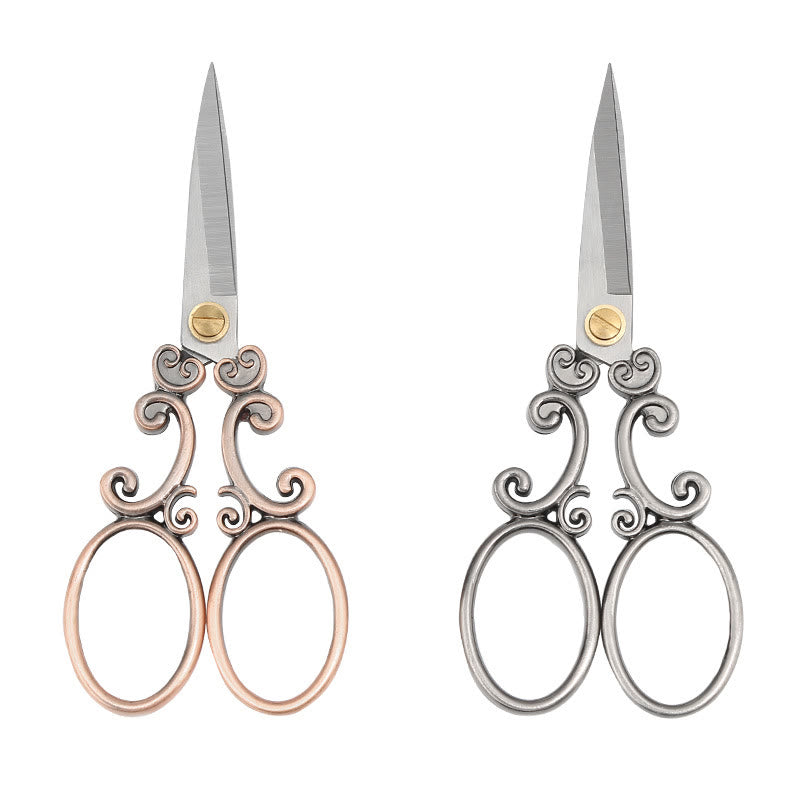 Vintage Lace Shape Scissors Stainless Steel Tools For Crafts