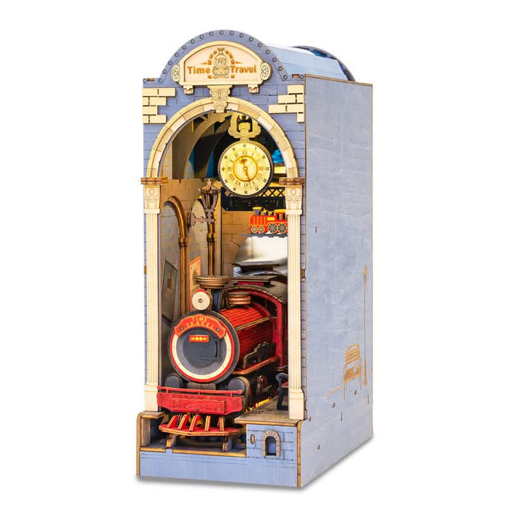 Time Travel DIY Book Nook Miniature Kit 3D Wooden Puzzle for Decoration