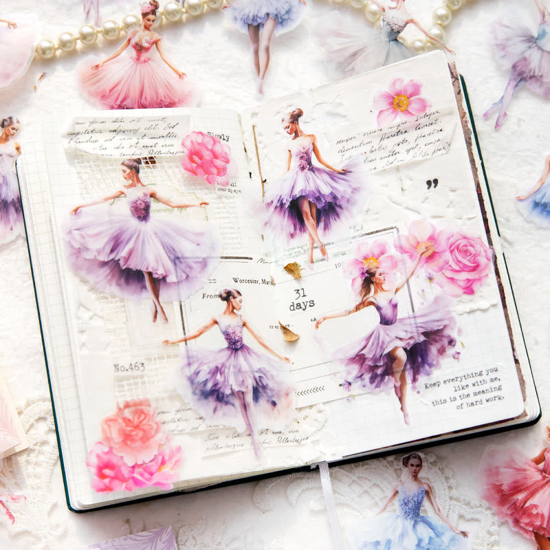 Ballet Waltz Series Sticker For DIY Journal Decor