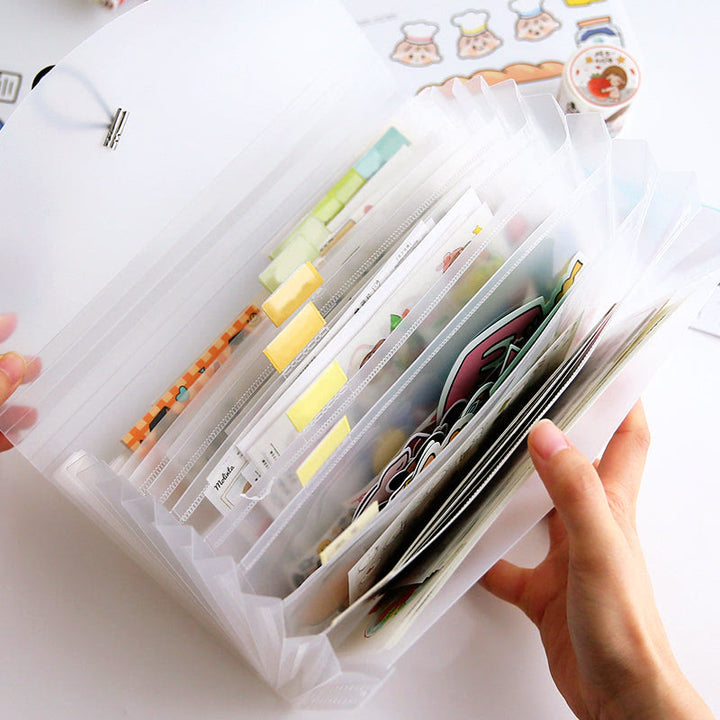 Transparent Organ Storage Bag Portable Multifunctional Bills Files Folder