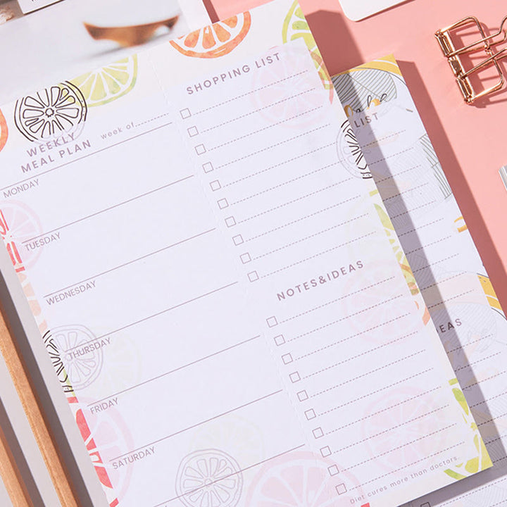 A5/b5 Magnetic Removable Paper Weekly Plan To Do List