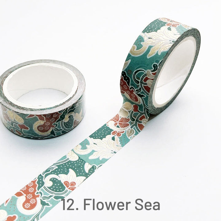 7M Vintage Pattern Hot Stamping Washi Tape Decorative Tape