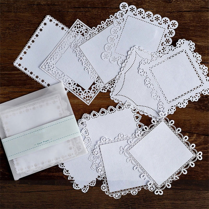 Vintage Paper Set Lace Scrapbook Journaling Backing Paper