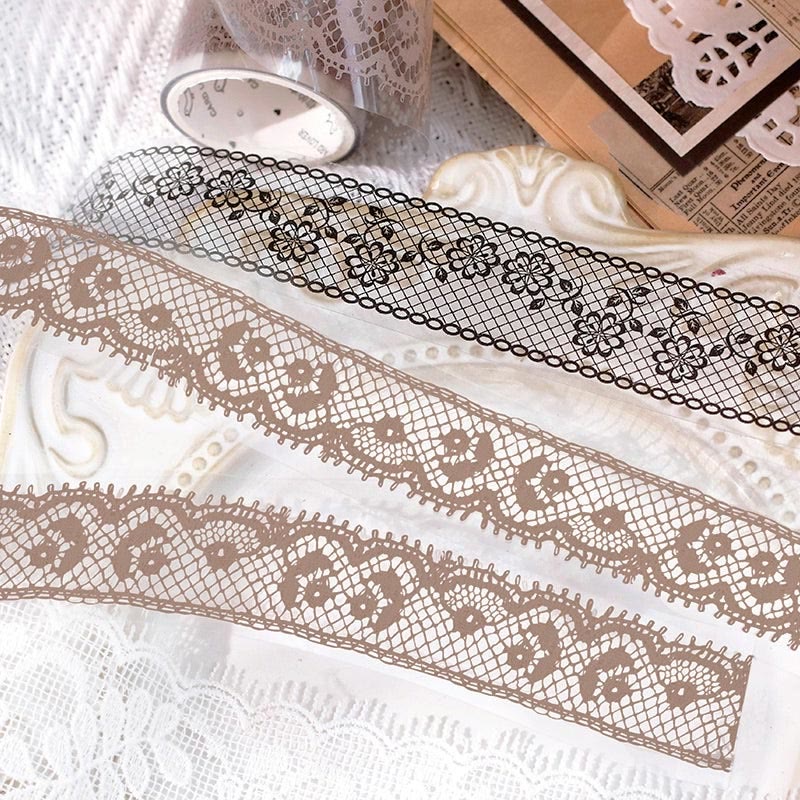 Lace Story Vintage PET Tape DIY Craft Decorative for Scrapbooking Supplies Journal