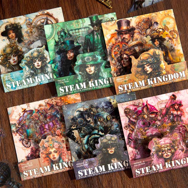 Ancient Steam Country Series Sticker For Diy Journal Decor