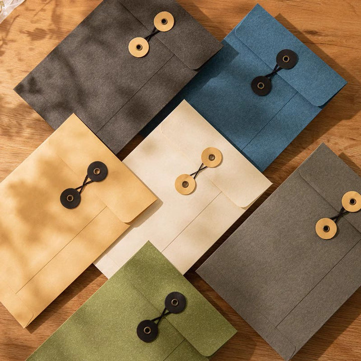 Kraft Paper File Folders A4/A5/A6 Envelopes Project Pockets for Greeting Card Document File