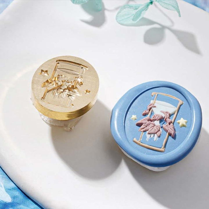 3D Embossed Ocean Water Series Seal Wax Stamp Decorative Gift