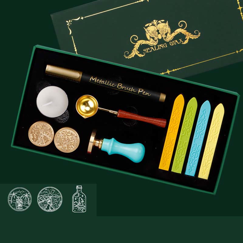 Classic European Series Wax Seal Stamps Tools Gift Set