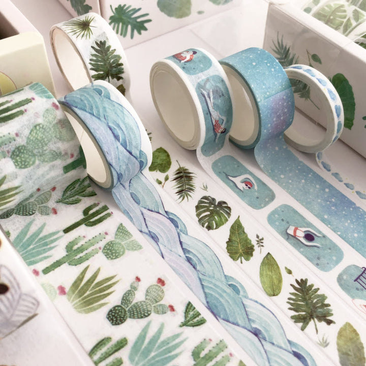 Fresh Nature Daily Series Washi Tape Set Decorative Scrapbook Tape