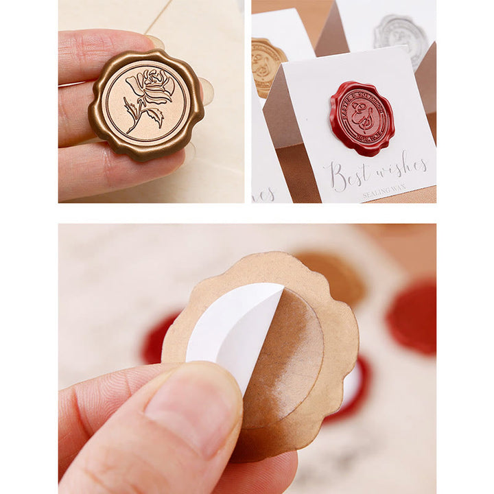 10pcs Happy Birthday Wax Seal Stamp Sticker For Envelope