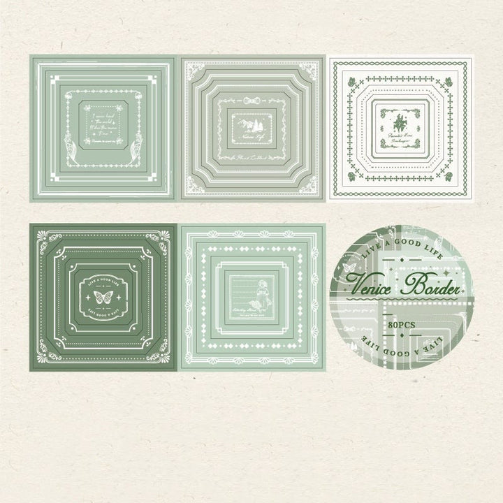 Venetian Border Series Sticker Set For DIY Journal Decor