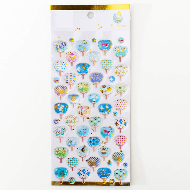 Dreamy Starry Series Crystal Epoxy Sticker For Journal Decor