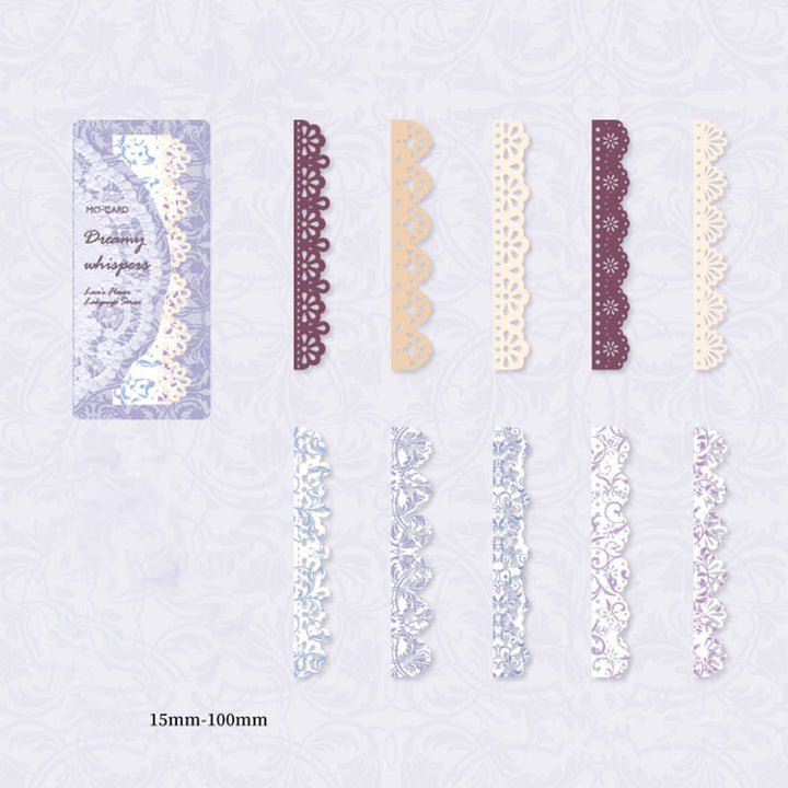 Vintage Hollow Out Long Lace Paper Set Decorative Backing Paper