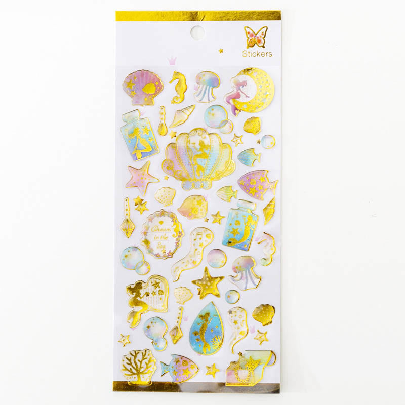 Dreamy Starry Series Crystal Epoxy Sticker For Journal Decor