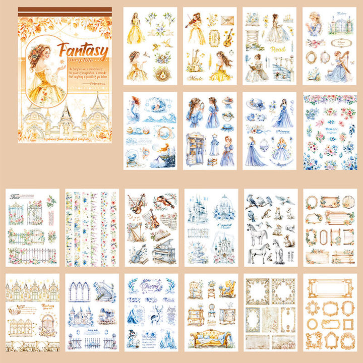 European Ladies Series Sticker Book For DIY Journal Decor