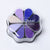 8 Metallic Colors Finger Ink Pads Petal Color Box for Wooden Rubber Stamps