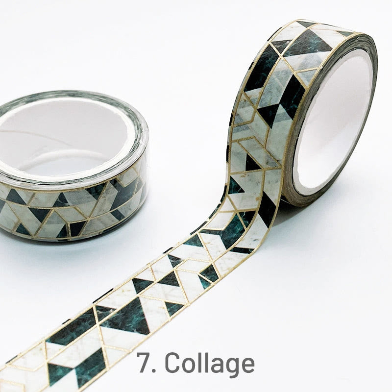 7M Vintage Pattern Hot Stamping Washi Tape Decorative Tape