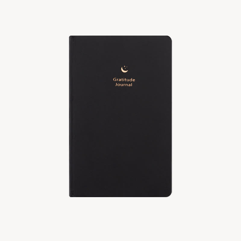 A5 Simple Leather Cover Gratitude Journal For Daily Record