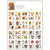 Secret Garden Sticker Book 20Pcs PET Scrapbook Stickers