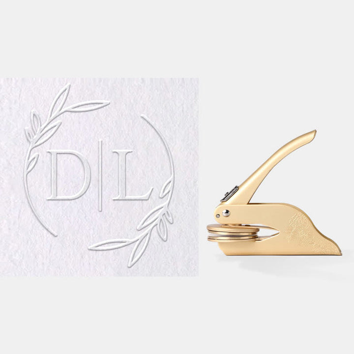 Custom Initials Wedding Embosser Stamp Wedding Gifts