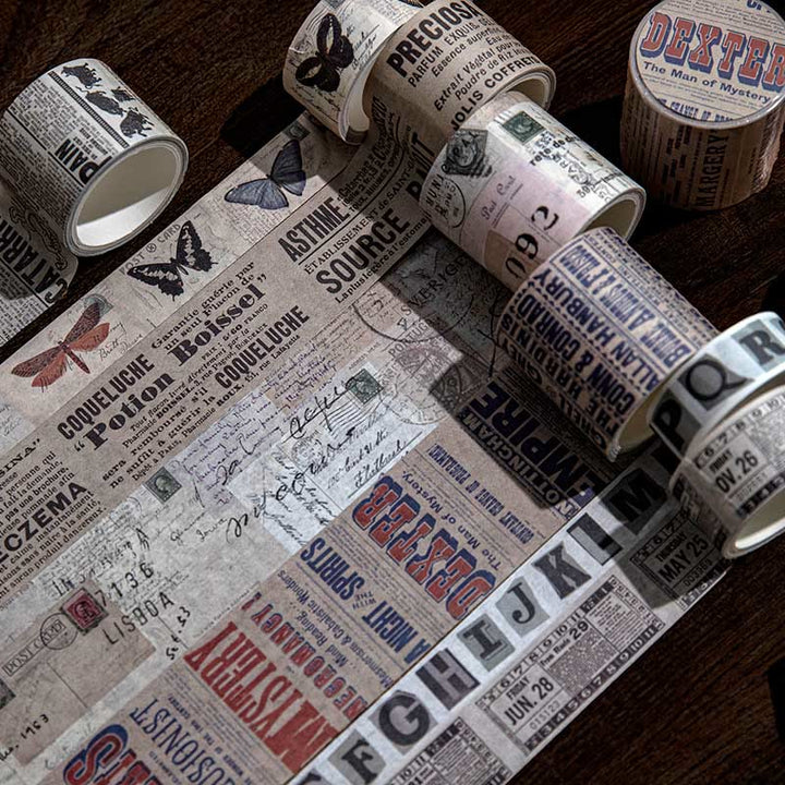 Old Newspaper New Article Series Washi Tape Decorative Scrapbook Tape