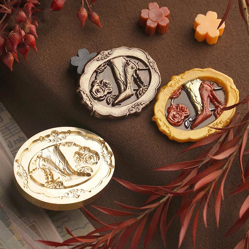 3D Embossed Elegant Lady Series Seal Wax Stamp Decorative Gift